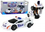 Politseiauto-robot 2in1, valge