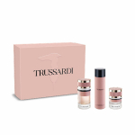Kosmeetikakomplekt Trussardi Trussardi EDP naistele: pihusti 90 ml + Juuksesprei 30 ml + kehakreem 200 ml