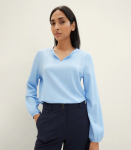 Tom Tailor naiste pluus 1040546*34913, sinine/valge