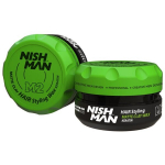 Matte kujundav vaha juustele Nishman M2 Matte Clay Hair Styling Wax meestele, 100 ml, 100 ml