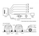 Parkimisabi s&uuml;steem 4-anduriga digitablooga Amio 02283, valge