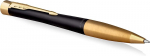Parker 2143640 Urban Twist Ballpoint Pen | Matt Black koos kuldsete dekoratiivsete osadega | Koos sinise tindiga t&auml;itekassetiga | Kingikarp