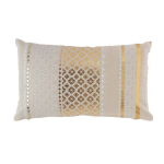 VACUUM REMOVABLE COVER CUSHION 30 x 50 CM GOLD PRINTED COTTON GAYA