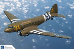 Liimitav mudel Academy 12633 USAAF C-47 Skytrain 1/144