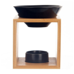 Portselanist eeterliku &otilde;li alus must, 12x11x14 cm