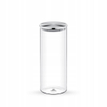 Metallkaanega klaaspurk, 1600 ml, WILMAX Stiklinis indelis su metaliniu dangteliu 1600 ml