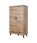 Riidekapp Cama Meble Lotta 2D2S, pruun/must