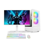 Arvuti Gaming PC White Komplekt, Intel Core&reg; Ultra&trade; 5 225F 4.2 GHz, 1 TB SSD, RAM 32GB DDR5, GeForce RTX&trade; 5060 8GB, PSU 600W, Windows 11 24″ FullHD 1920×1080 165Hz