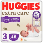 P&uuml;ksm&auml;hkmed Huggies Extra Care, suurus 3, 6-11 kg, 48 tk