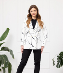 Bodo naiste pintsak 382559 01, valge/must