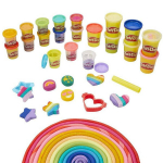 Hasbro Play-Doh glitterpasta 21 v&auml;rvi + vormid ZA5120