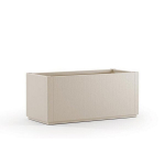 Ethica rectangular flower box 80 cm chalk
