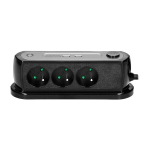 Lauaarvuti toitejuhe 3 pesa + 2 Usb, 1,4 m, czarny