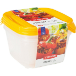 Toidukausside komplekt 3gb ruudukujuline 3x1,2L Fresh&Go kollane