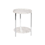 Abilauad - DKD HOME DECOR - Standard mudel - Metall ja MDF - Valge - 40x40x53 cm