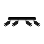 Sienas un griestu apgaismes ķermeņi dior spt gu10 4l melns/hroms 165 x 590 x 60 mm