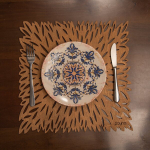 Stalo kilimėlio rinkinys (6 vienetai) Pointy - Walnut