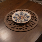 Stalo kilimėlio rinkinys (6 vienetai) Coral - Wenge