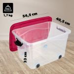 Konteiner Korraldaja Kast M&auml;nguasjad Ratastel 40L