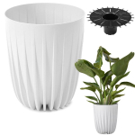 MIRA ECO taaskasutatud 300 mm lillepott - valge LA915-05 Lamela