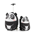 Laste kohvrikomplekt 2-osaline Costway, panda