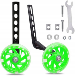 K&uuml;lgmised tugirattad laste jalgrattale 12-20" LED rohelised