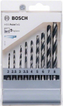9-osaline Bosch HSS PointTeQ, DIN 338 metallipuuride komplekt 1/4" kuuskantsabaga