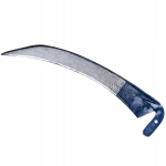 Sepistatud, teritatud, k&auml;eshoitav metallist vikat muru jaoks, 60 cm