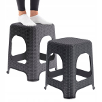 Komplektis 2 libisemiskindla alusega taburetid, k&otilde;rgus 45 cm