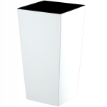 Lillepott + vahet&uuml;kk 29x58cm k&otilde;rge valge l&auml;ikiv