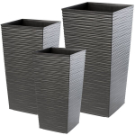 Komplektis 3x aia lillepott + grafiidist vahet&uuml;kk