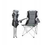 Kalastustool Trizand, 55x54x110 cm, must/hall