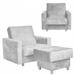 Alicja lamamistool koos jalatoega magamiseks koos konteineriga Family Furniture