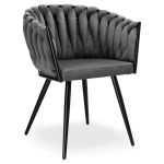 ASTON VELVET kootud samettool, grafiit