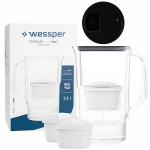 Wessper D1 SOLID 3.3 aquamax filtrikannu LED-loenduriga + 3x filter