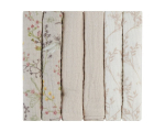 Musliinist m&auml;hkimislinad KikkaBoo Secret Garden Beige, 30x30 cm, 6 tk.