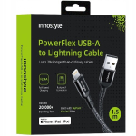 INNOSTYLE USB LIGHTNING MFI kiirlaadimiskaabel iPhone'i Kevlarile 2M