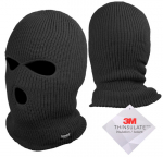 Balaclava koos salliga, Mil-Tec, Thinsulate, Must