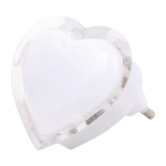 LED pistikupesaga laste &ouml;&ouml;valgusti kontaktile HEART