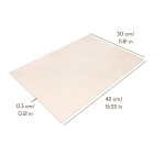 Kasevineerist plaadid Creative Deco Wood lehed 3 mm, 420 x 300 x 3 mm, 30 x A3