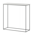 Konsoollaud ADRK Furniture Milan, must/valge