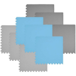 Humbi vahtplastist p&otilde;randamatt 180x180 Suur veekindel turvaline vahtplastist puzzle 9 tk sinine, hall, tumehall