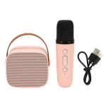 Bluetoothi k&otilde;larite mikrofonikomplekt Multifunktsionaalne HiFI stereo kaasaskantav k&auml;eshoitav karaoke mikrofoni k&otilde;larmasin koduseks KTV-ks