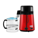 Veedistilleerija Vevor, 750W, 1 L/h, 4L, punane