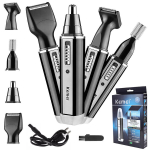 Juuste-, habeme-, kulmude- ja ninakarvade trimmer, 4in1