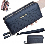 Suur naiste rahakott Praktiline, tepitud, dekoratiivse mustriga