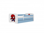 Lastevoodi ilma madratsita/sahtlita Kocot Kids BabyDreams Blue spiderman, sinine