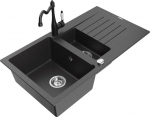 Graniidist k&ouml;&ouml;givalamu Mexen Matias segisti ja sifooniga, Black granite/Black