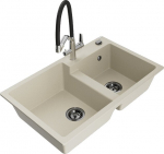 Graniidist k&ouml;&ouml;givalamu Mexen Tomas segisti ja sifooniga, beež/must/kroom