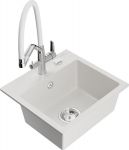 Graniidist k&ouml;&ouml;givalamu Mexen Milo segisti ja sifooniga, valge/kroom